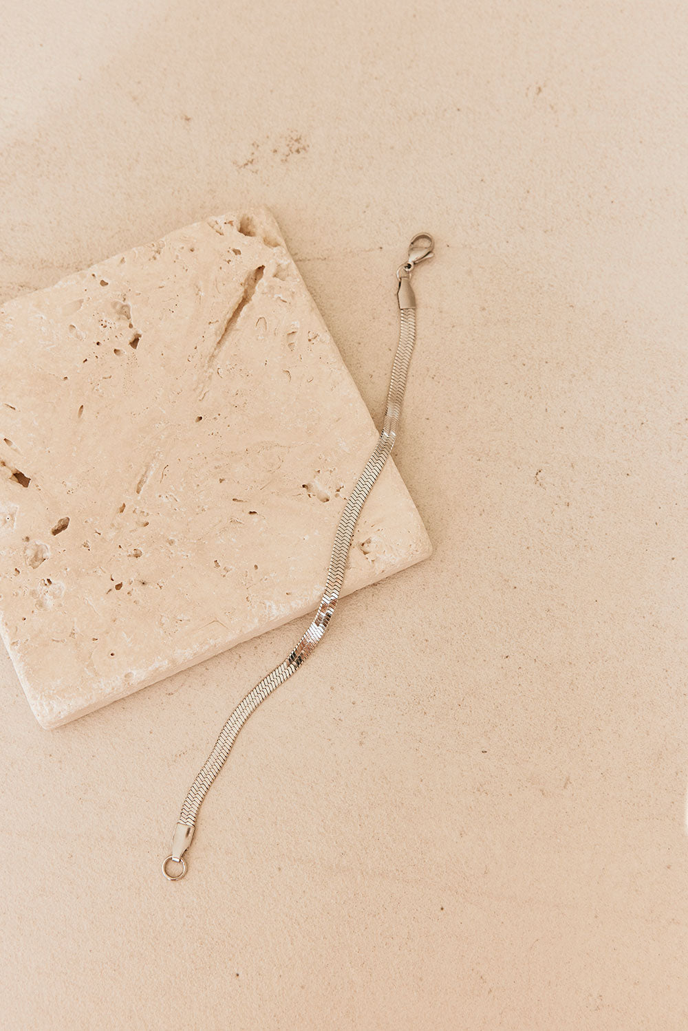 Klara Herringbone Bracelet - Silver