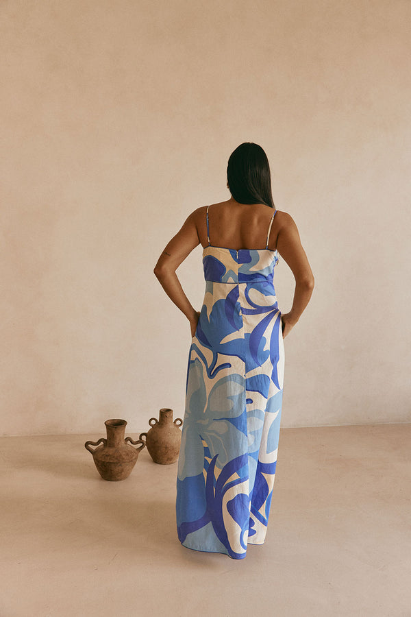 Tasmin Dress - Valley Blue