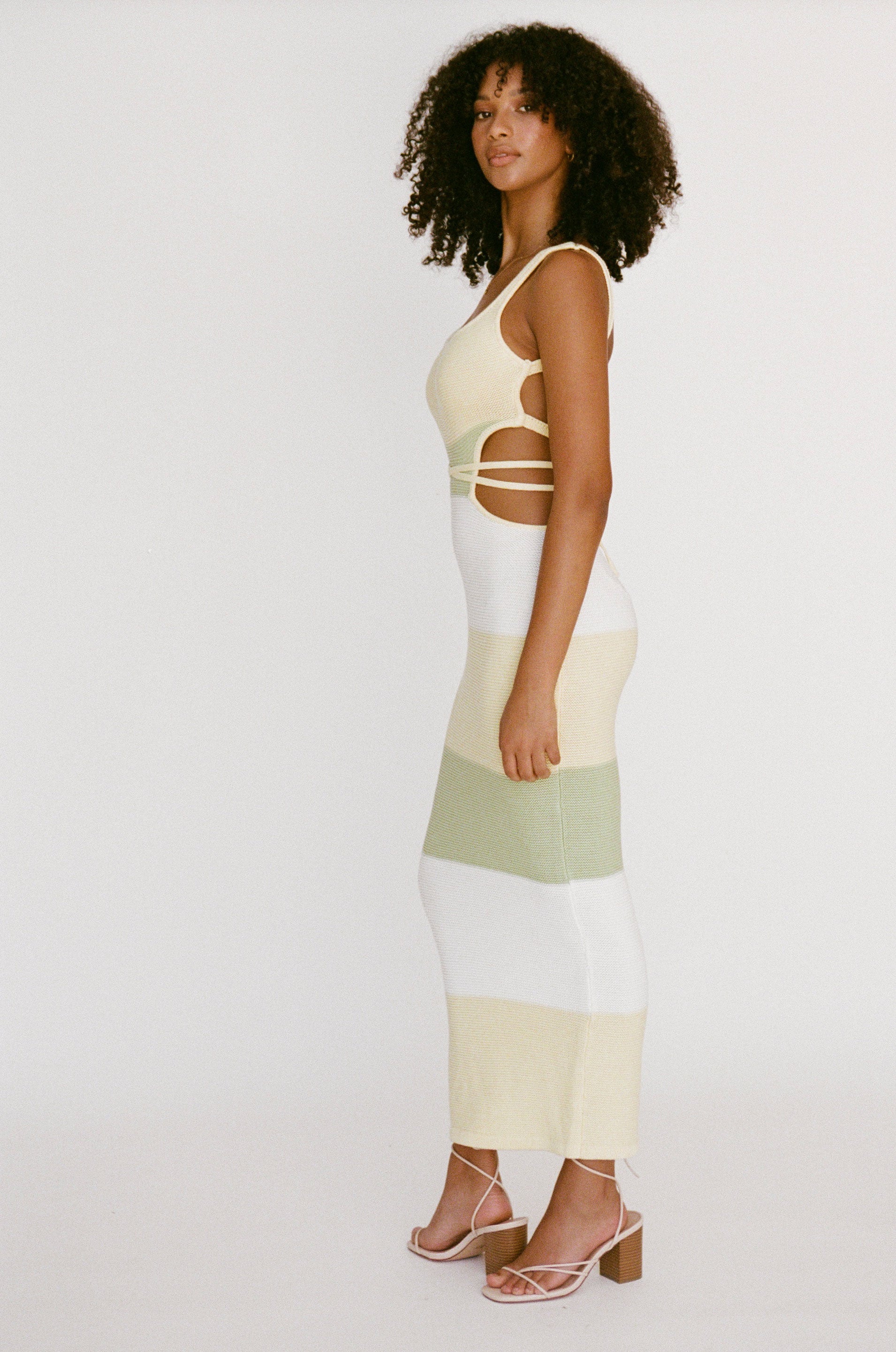 SAMPLE-London Knit Dress - Citrus