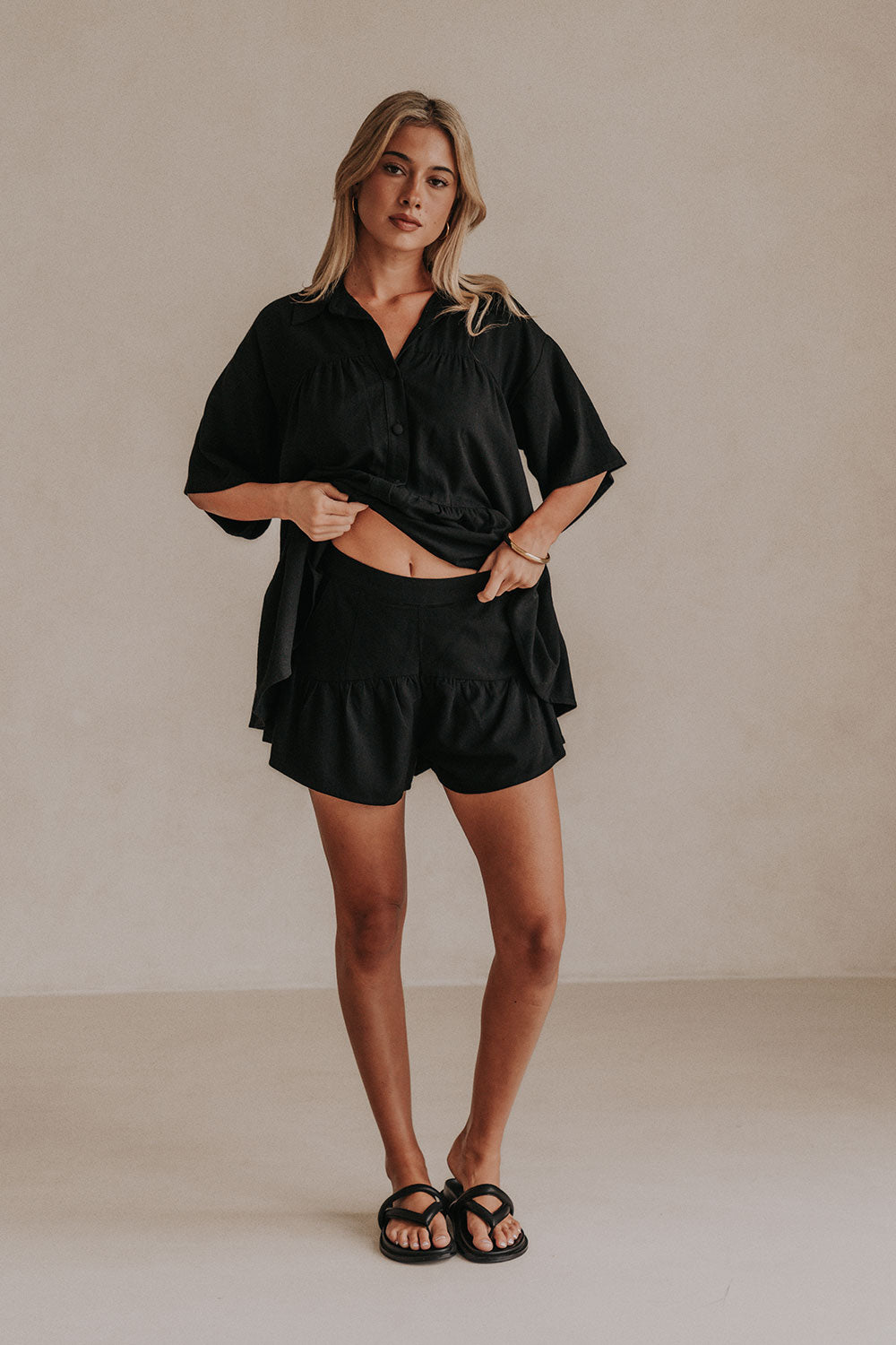 SAMPLE-Luna Shorts - Black