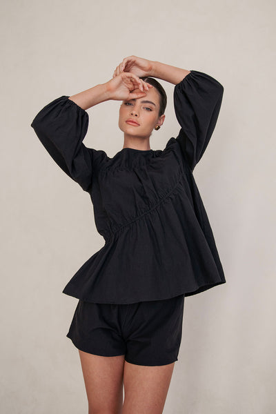 SAMPLE-Akel Top - Black – SABO