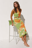 SAMPLE-Gala Cutout Dress - Floral Sunset