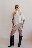 Rocio Wrap Skort - Grey