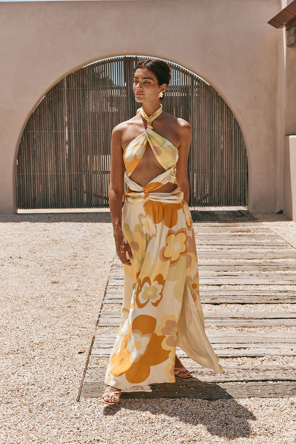 SAMPLE-Jorah Maxi Dress - Retro Bloom