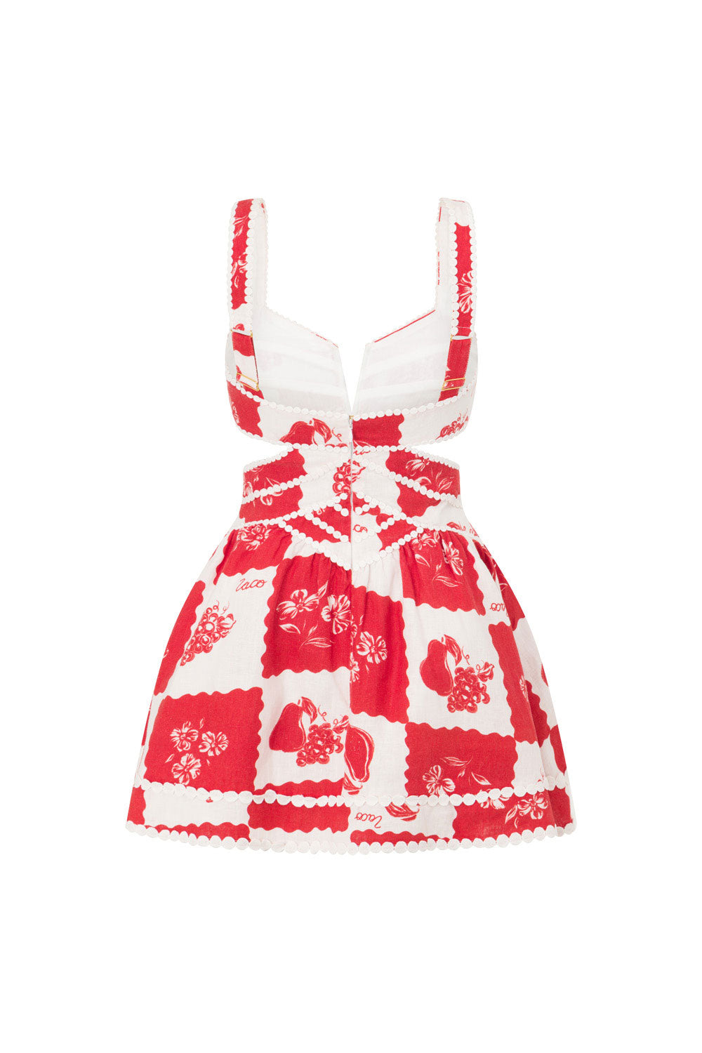Nashi Mini Dress - Red White SABO Nashi Mini Dress - Red White SABO