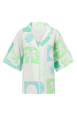 Seona Top - Palm Tile Breeze