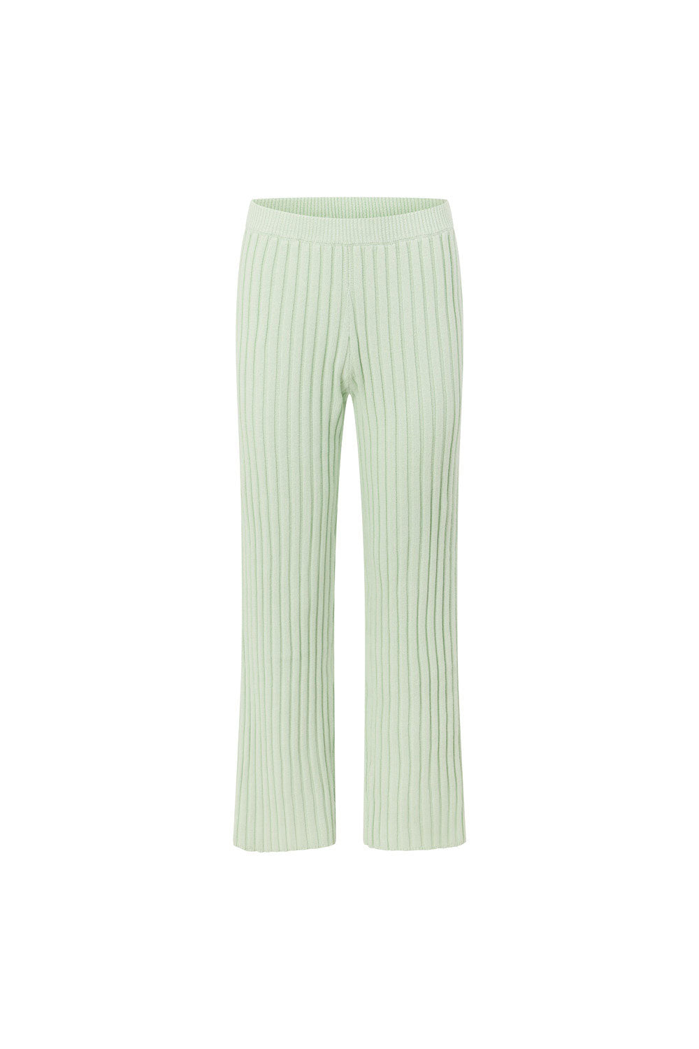 Mint Green Ribbed Knit Celine Pants – SABO