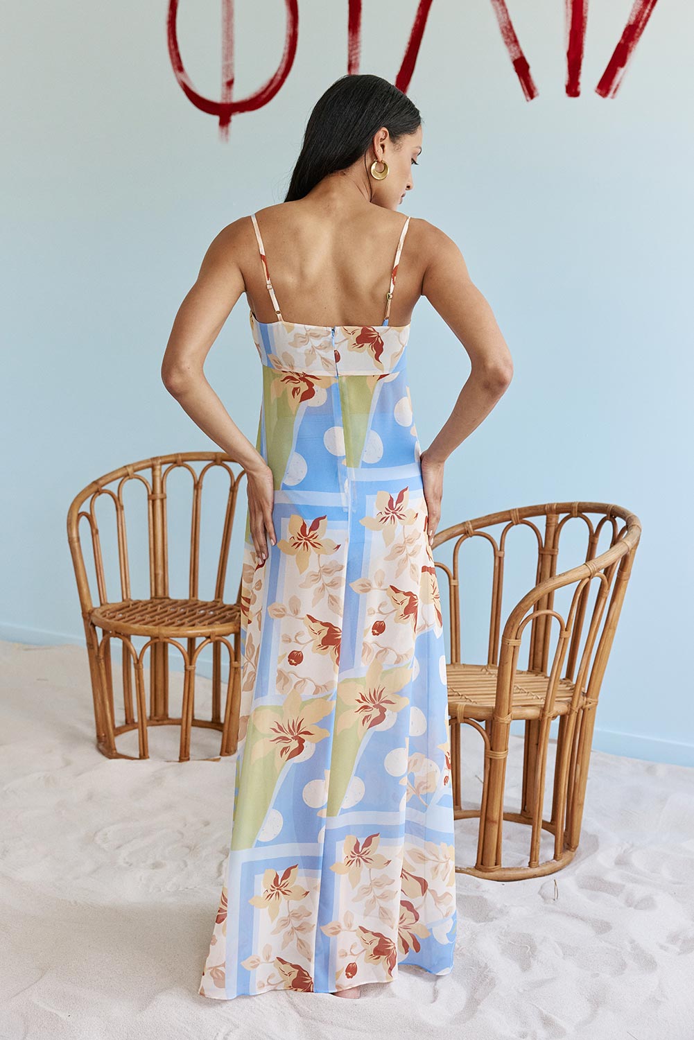 Qiara Dress - Flores Scarf