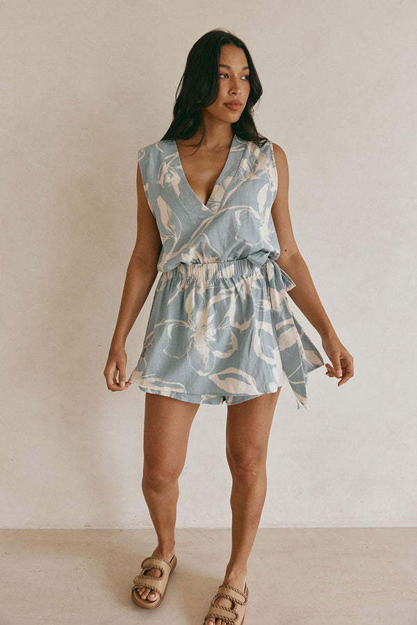 Sandy Playsuit - Ink Floral