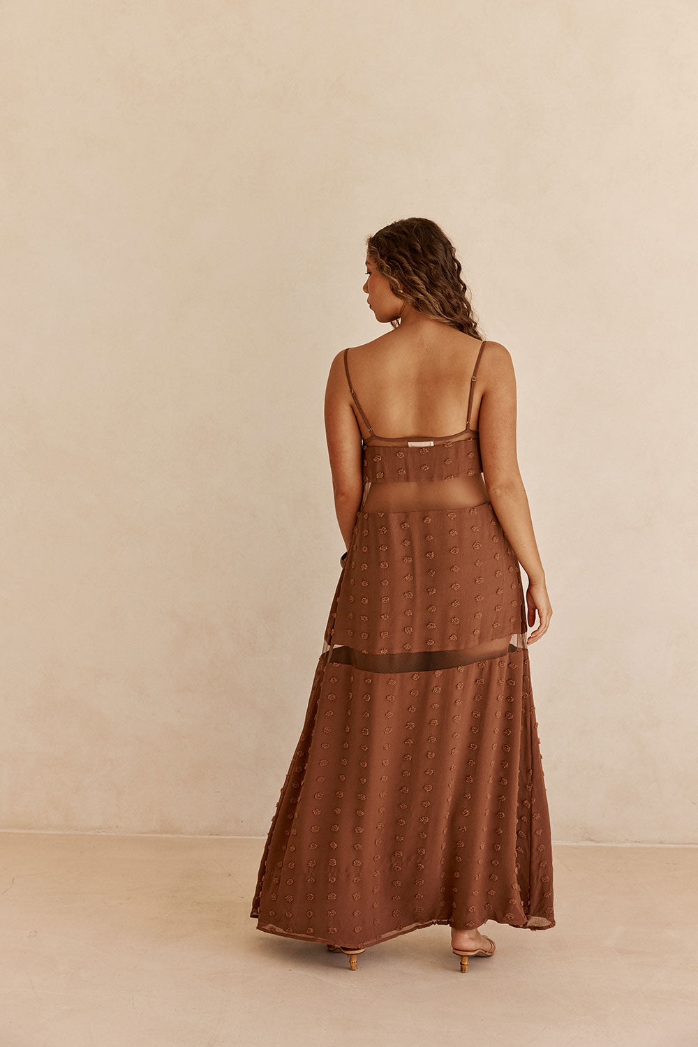 Brown Strappy Panel Maxi Tassia Dress M | by SABO Brown Strappy Panel Maxi Tassia Dress M | by SABO
