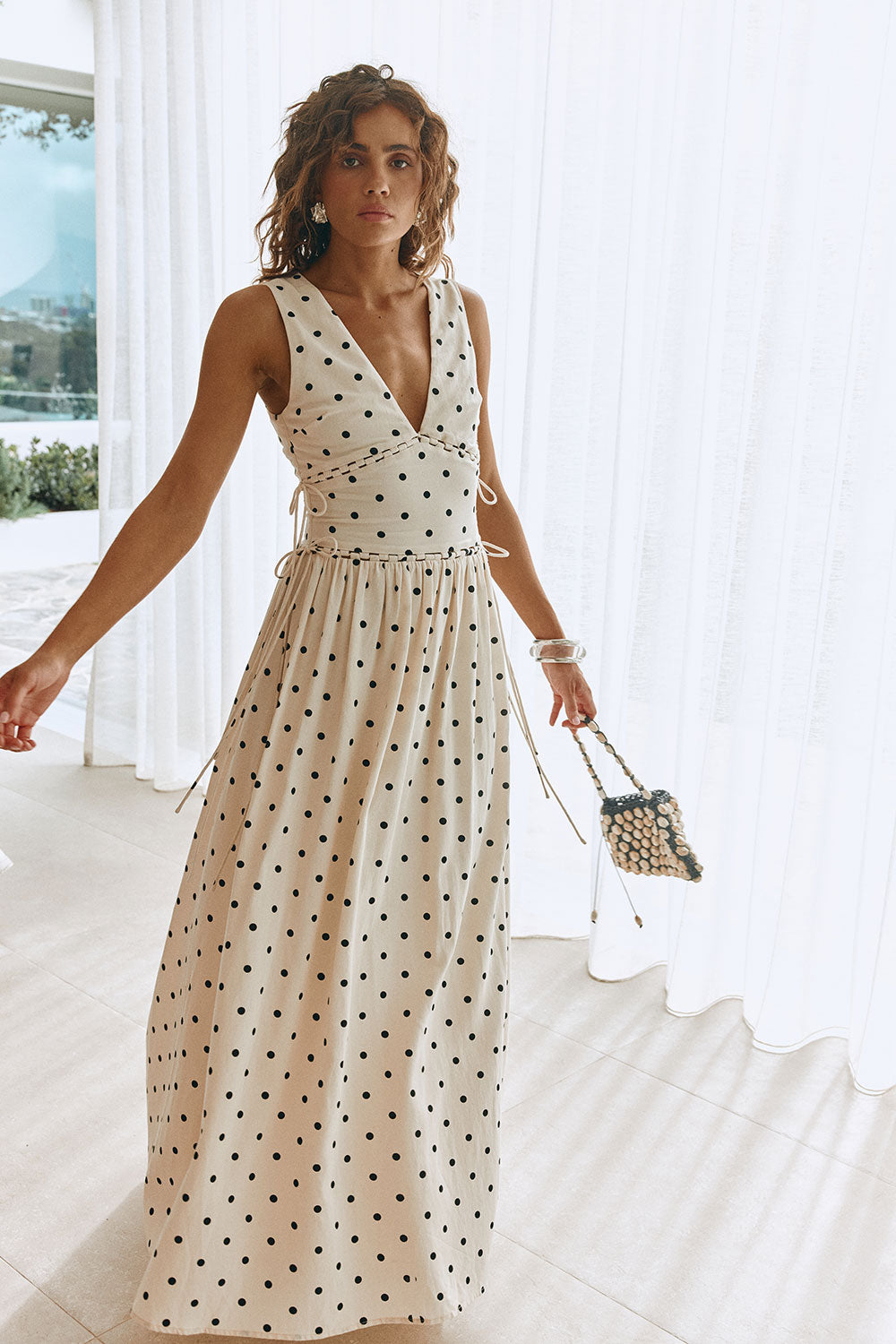 SAMPLE-Franci Dress - Cream Speck