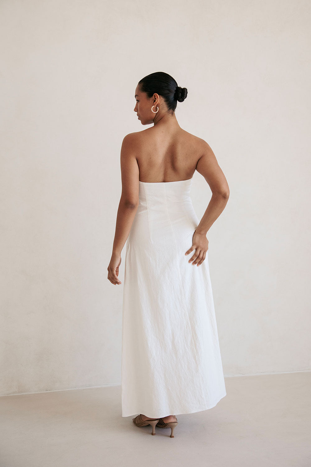 Estella Strapless Maxi Dress - White SABO Estella Strapless Maxi Dress - White SABO
