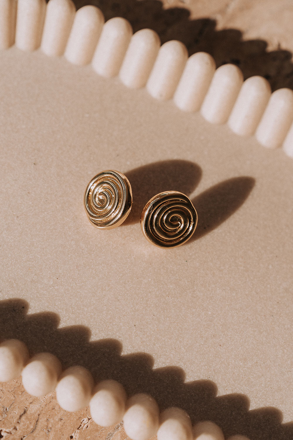 Calico Earrings - 18K Gold