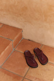 SAMPLE-Anya Sandals - Burgundy