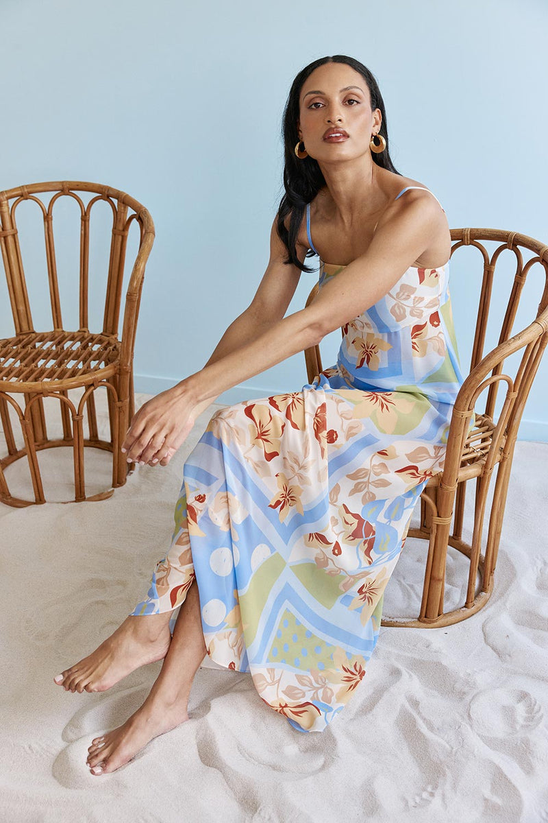 Qiara Dress - Flores Scarf