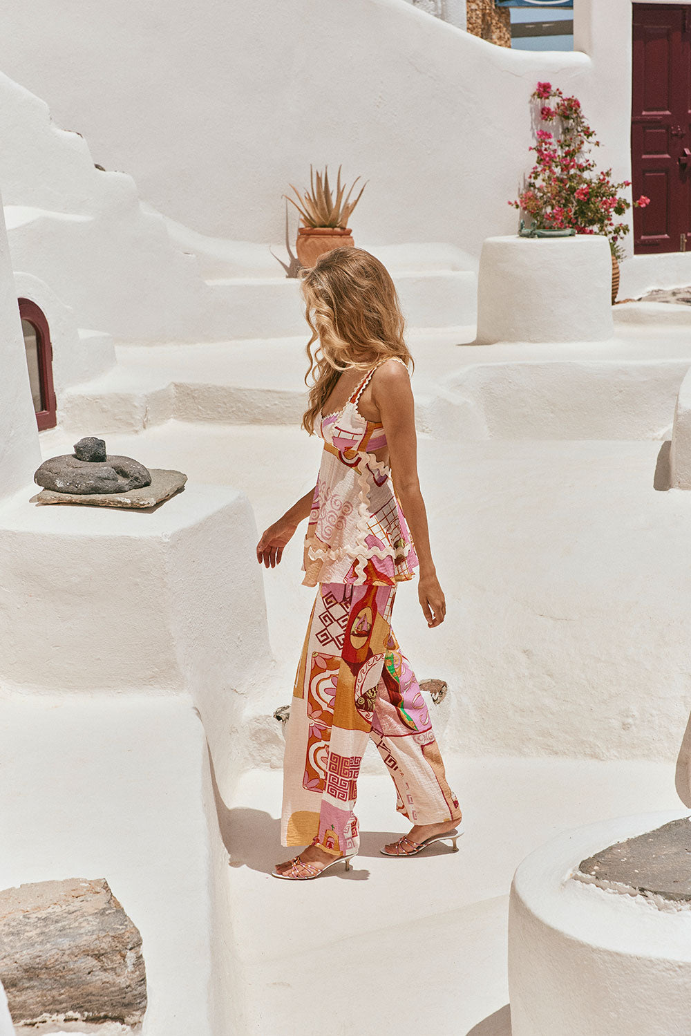 Belize Jumpsuit - Theotokos Peach Pink Orange Red Green – SABO
