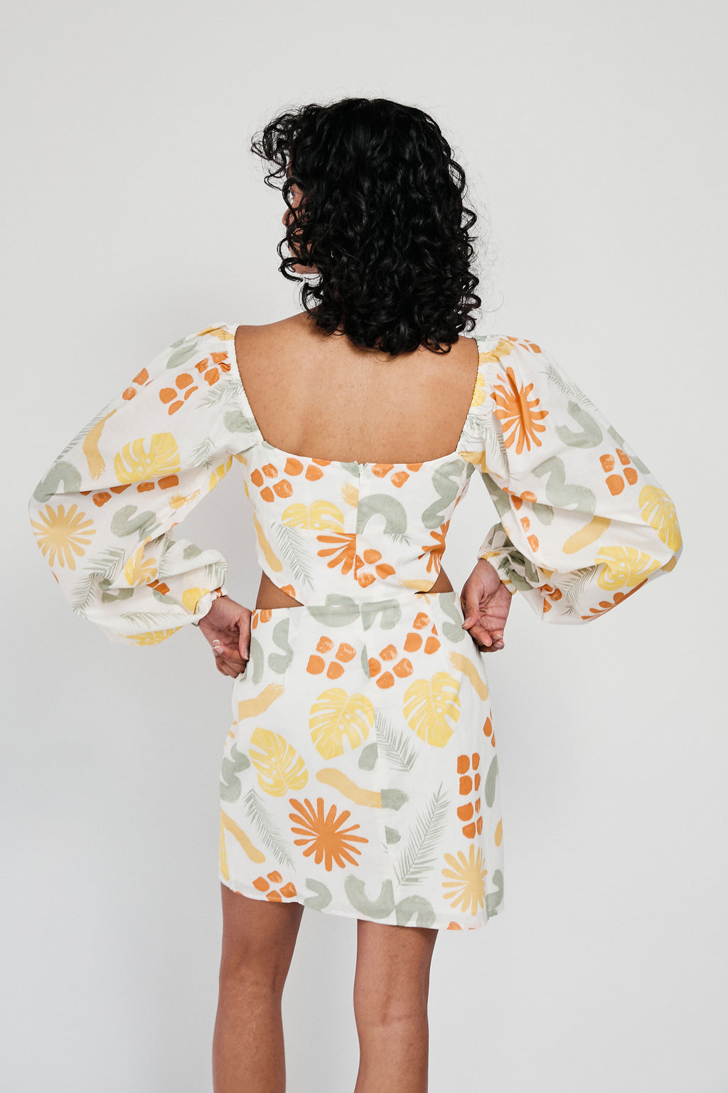 SAMPLE-Willa Dress - Desert Leaf
