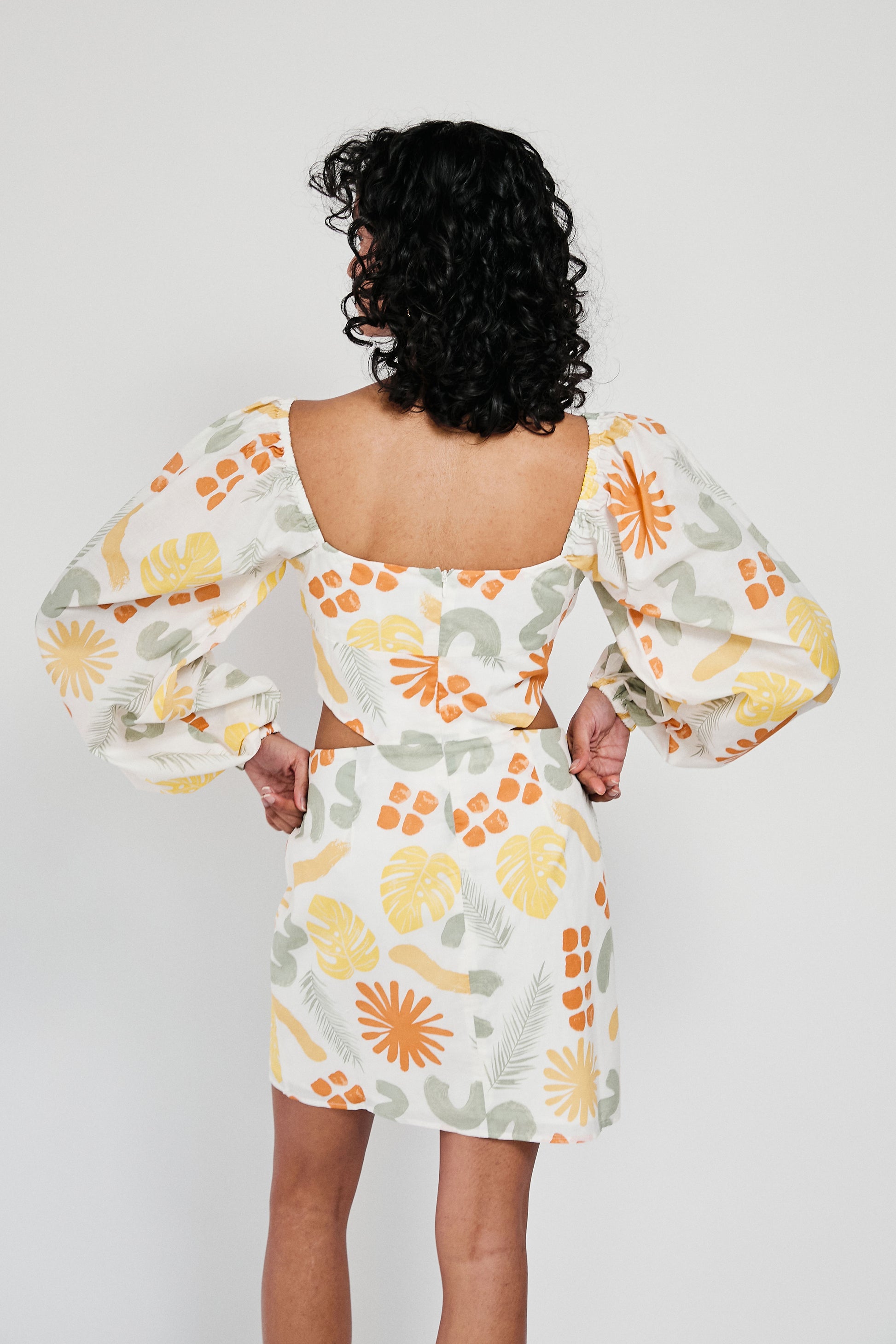 SAMPLE-Willa Dress - Desert Leaf