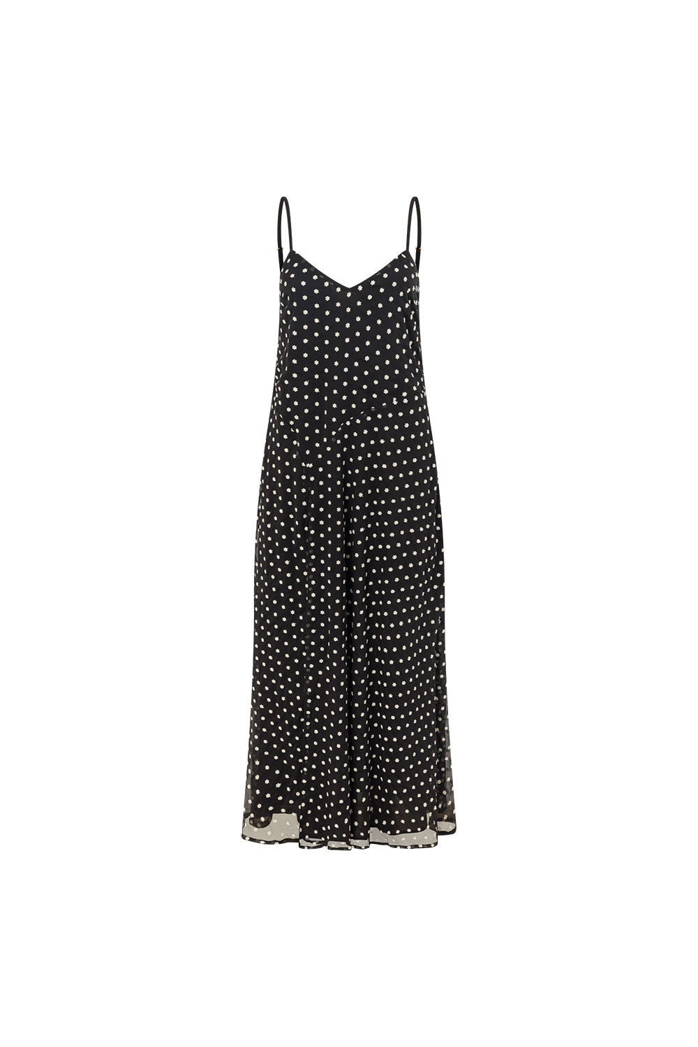black and white floral embroidered dress Black Floral Embroidered Midi Dress - All Dresses