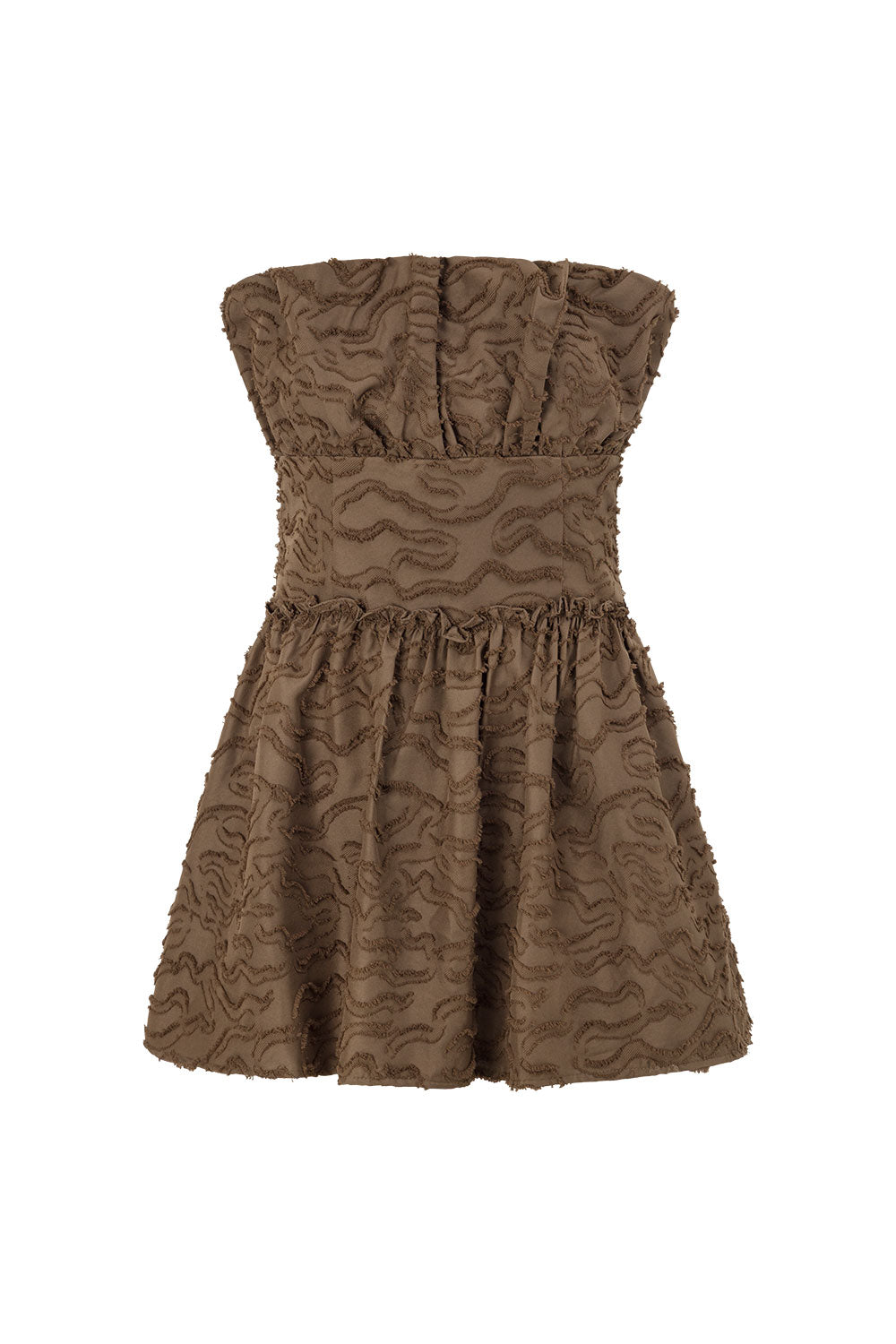 bubble dress brown Harper Bubble Dress