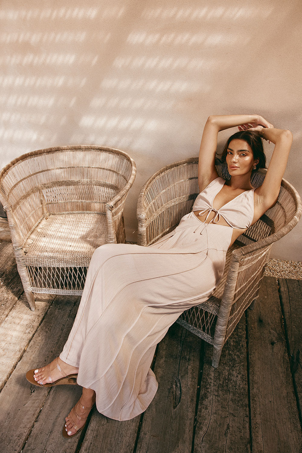 SAMPLE-Eliska Dress - Stone