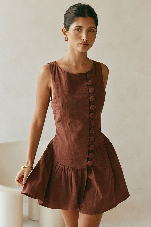 Alfresco Dress - Chocolate