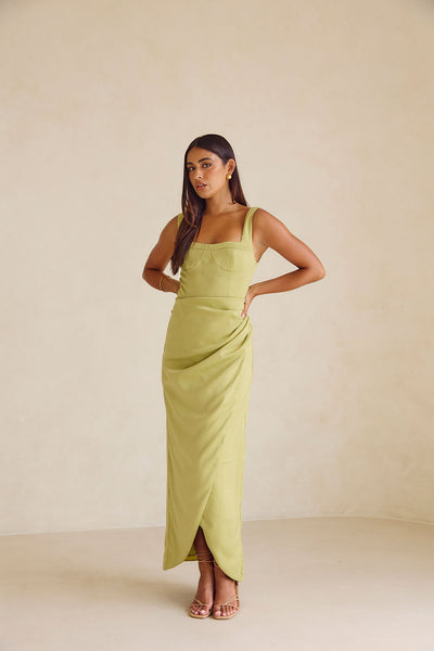 Green Split Midi Noah Midi Dress XXL