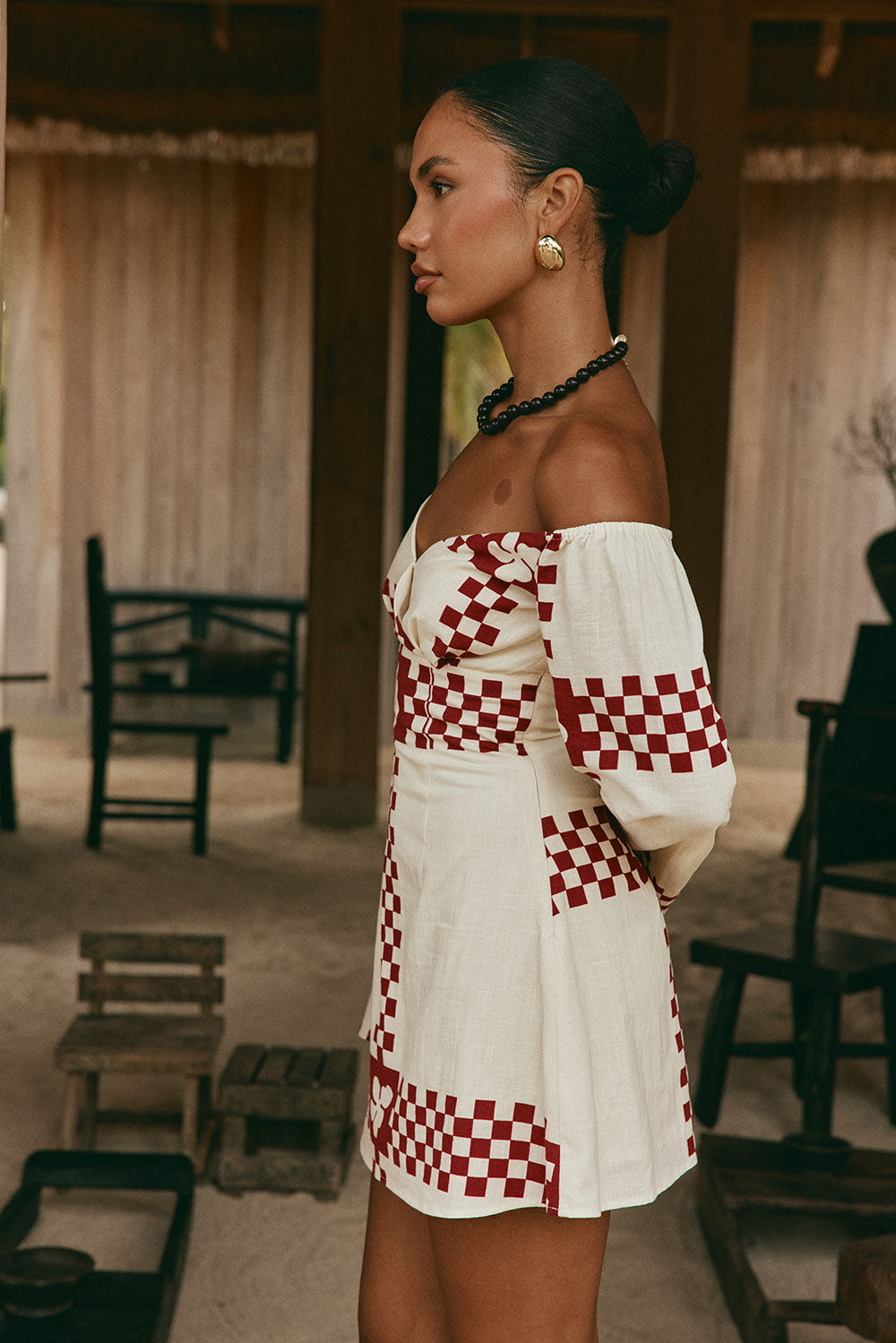 Layne Dress - Checker Plaid