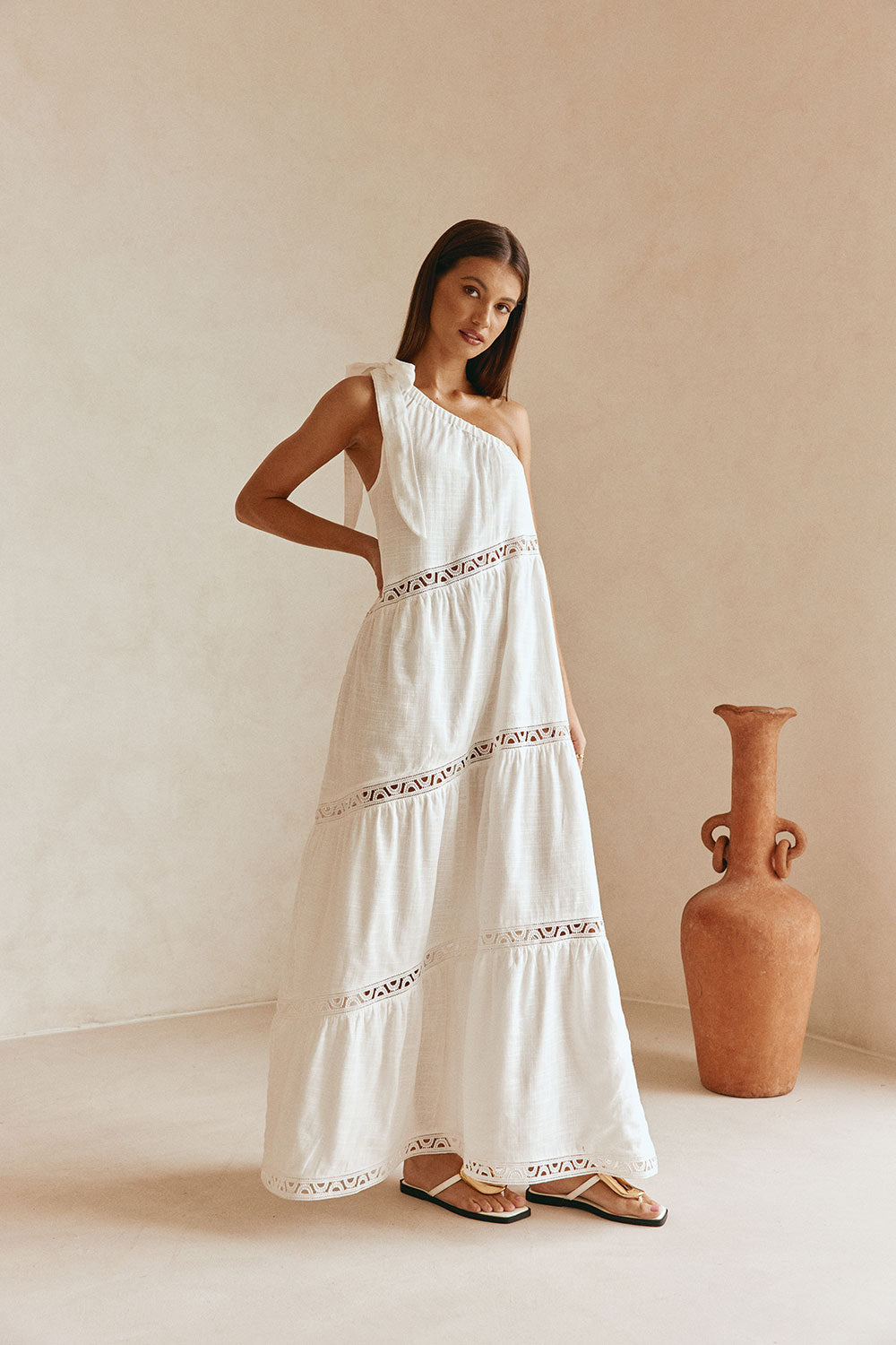 Casual Boho Style Dress Bimba Long Maxi Cotton Beach Dress Drawstring Waist Strap Fit Resort Lightweight Cotton Dress Casual Boho Style Dress Bimba Long Maxi Cotton Beach Dress Drawstring Waist Strap Fit Resort Lightweight Cotton Dress