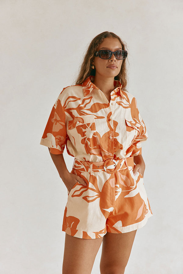 Nikita Playsuit - Sunset Botanica