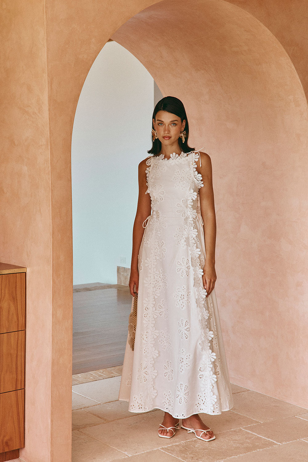 Araminta Embroidered Maxi Dress - Stella Marina