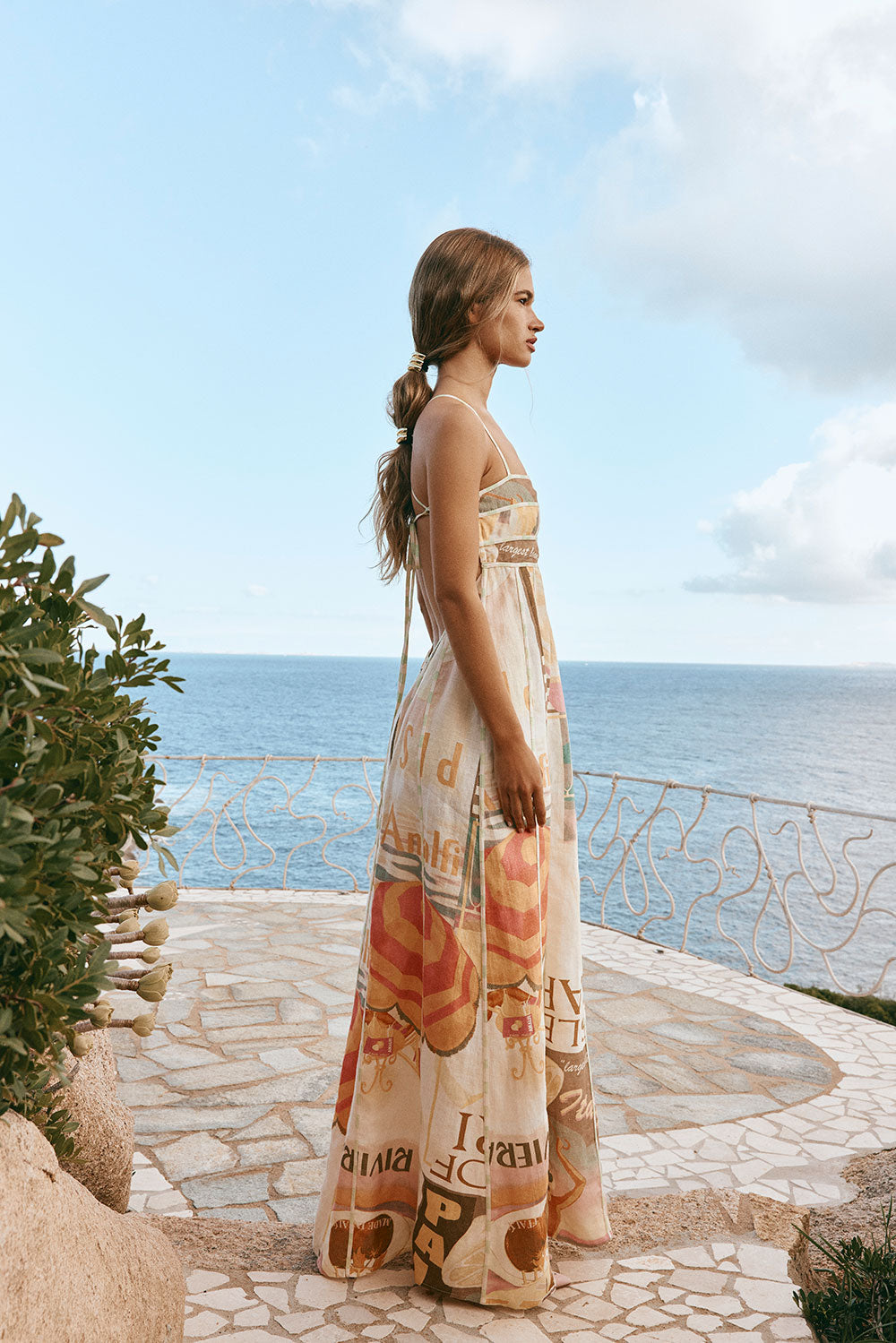 Palermo Thin Strap Backless Maxi Dress