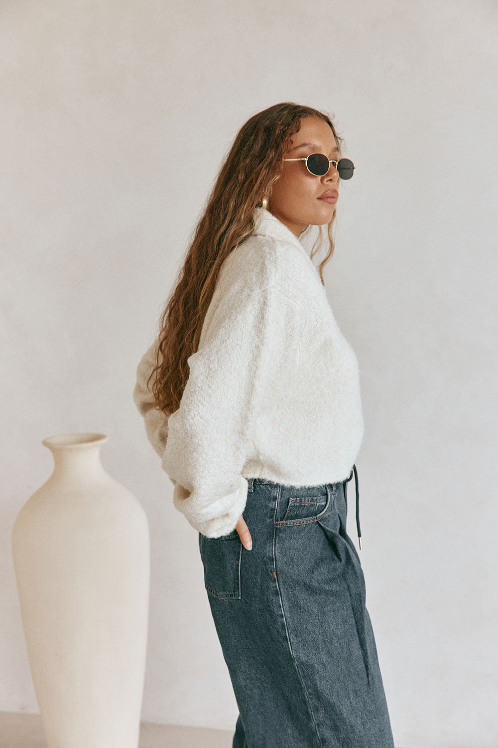 Addison Cardi - Cream