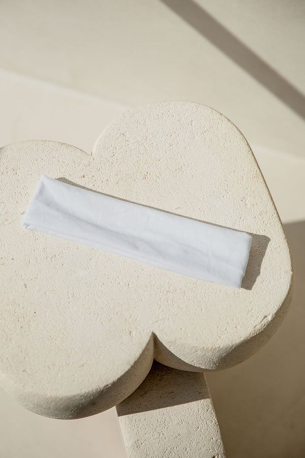 Elle Soft Headband - White