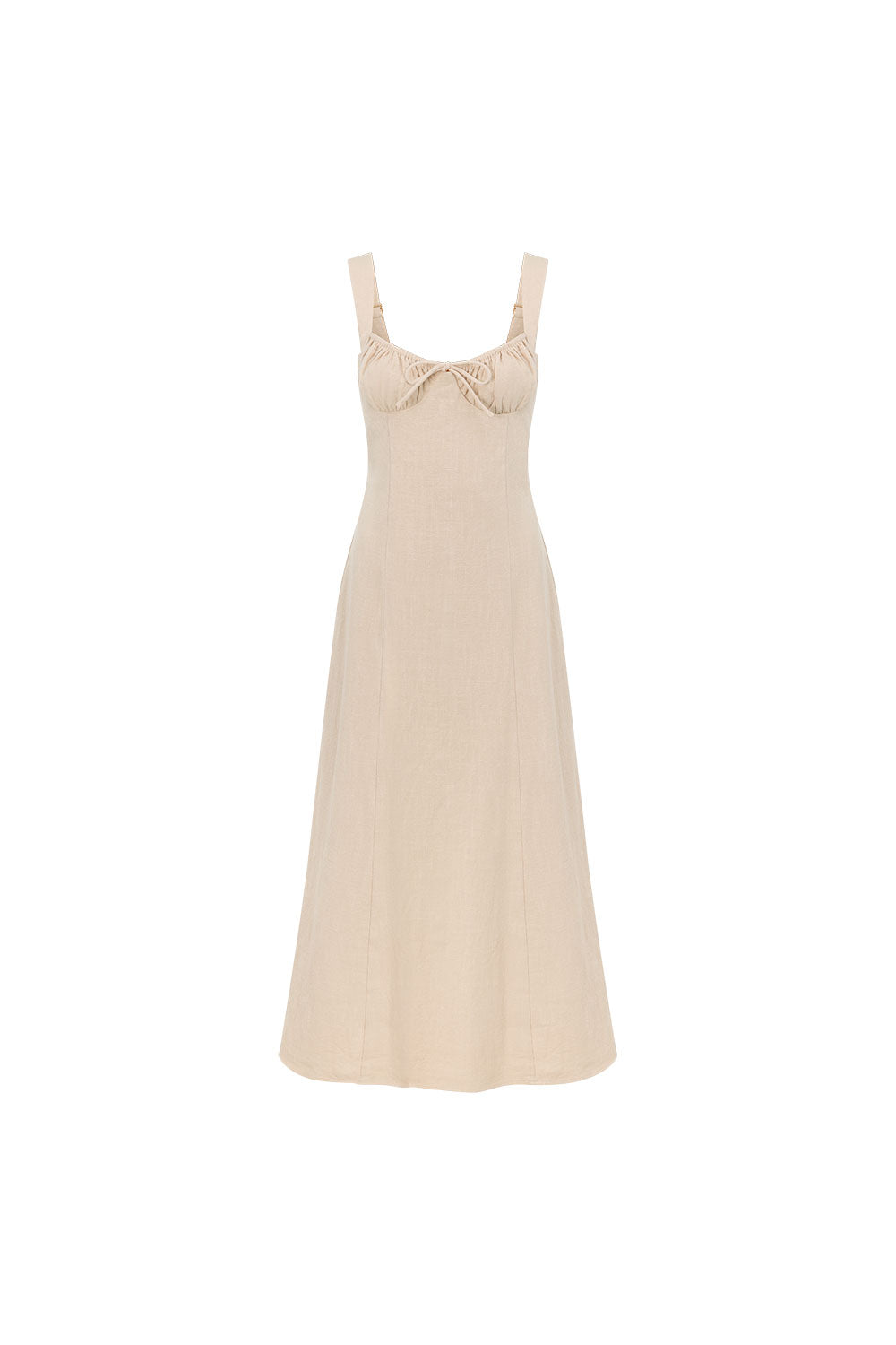 Beige Milkmaid A-Line Maxi Arlette Dress XS | by SABO Beige Milkmaid A-Line Maxi Arlette Dress XS | by SABO