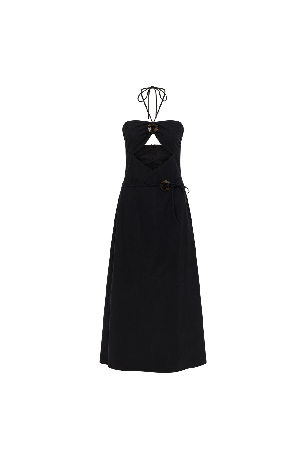 Black Cut Out Halter Maxi Franci Dress XS | by SABO Black Cut Out Halter Maxi Franci Dress XS | by SABO