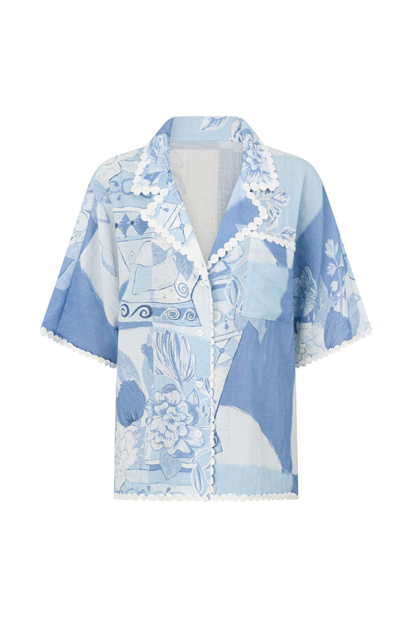Kelia Shirt - Vaso Blu