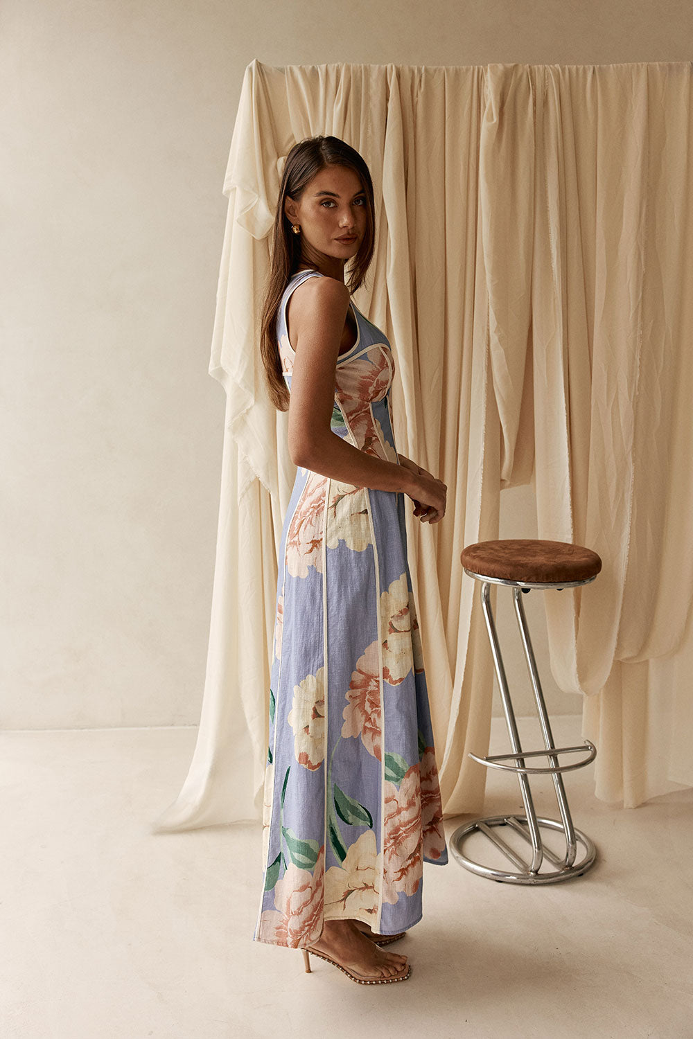 Emory Dress - Fiori Blue