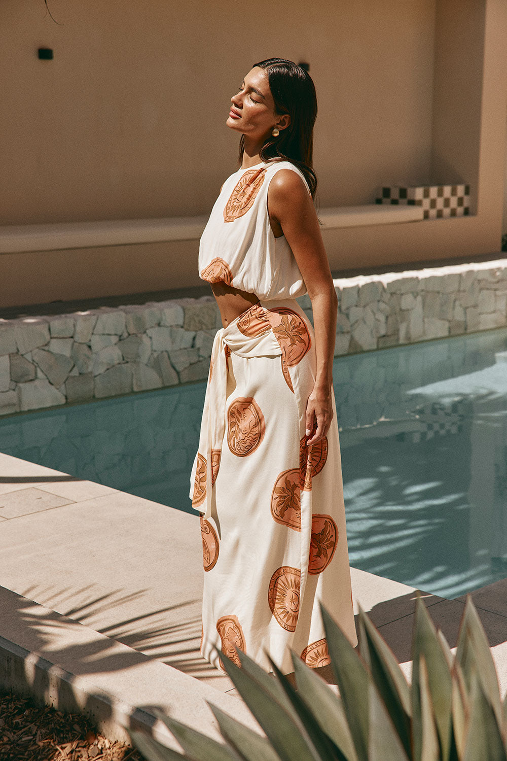 Cream Nomisma Sea Shell Print Maxi Millie Dress – SABO