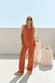 SAMPLE-Dita Pants - Blood Orange
