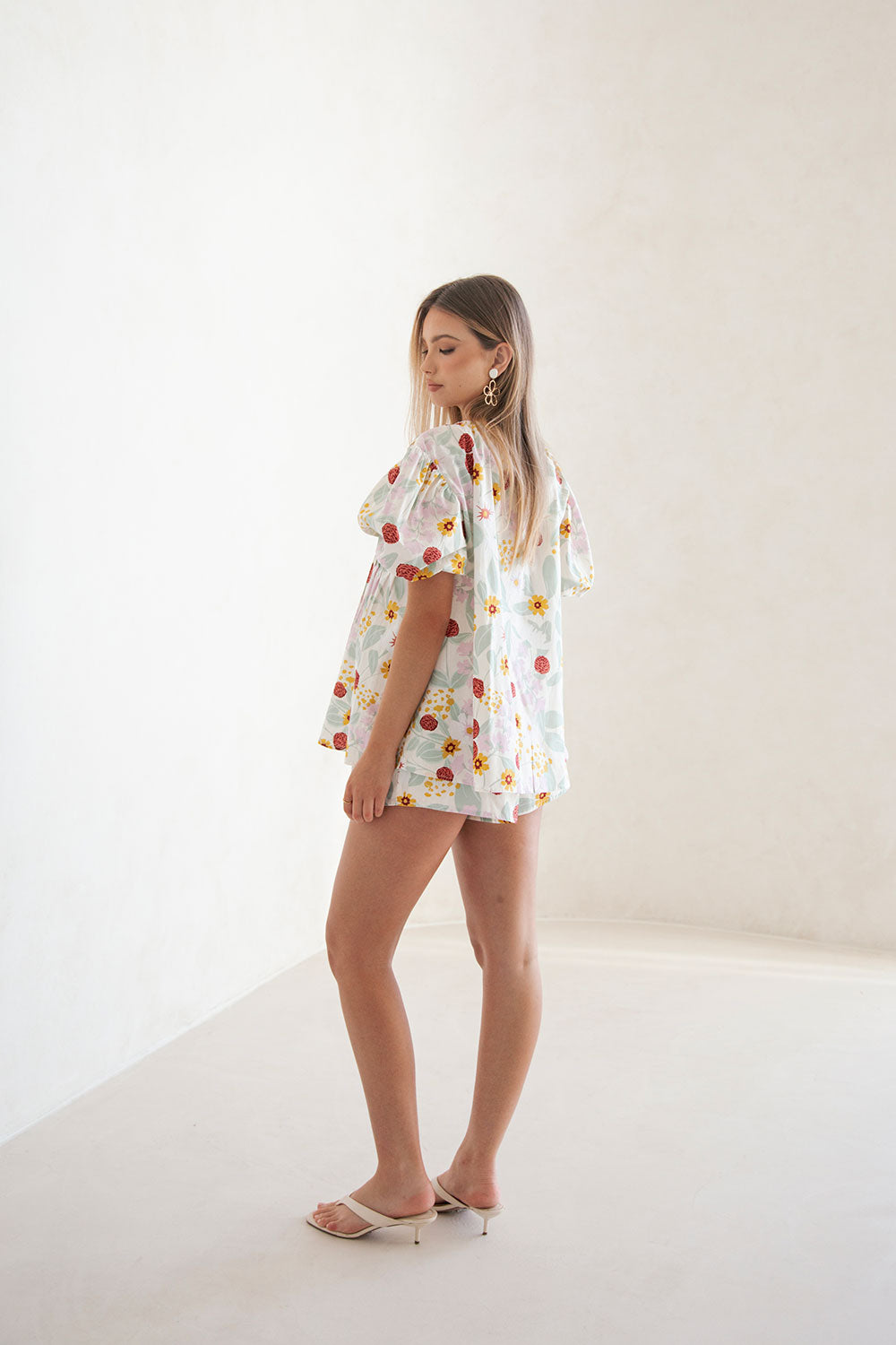 Leta Top - Royal Floral