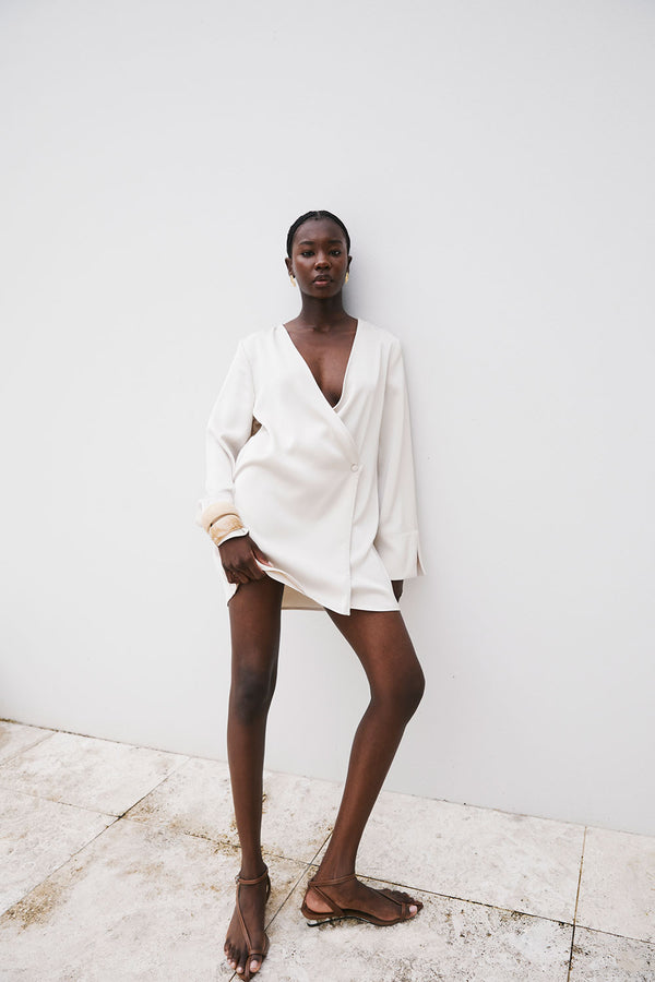 beige long sleeve dress mini Stella Beige Long Sleeve Mini Dress