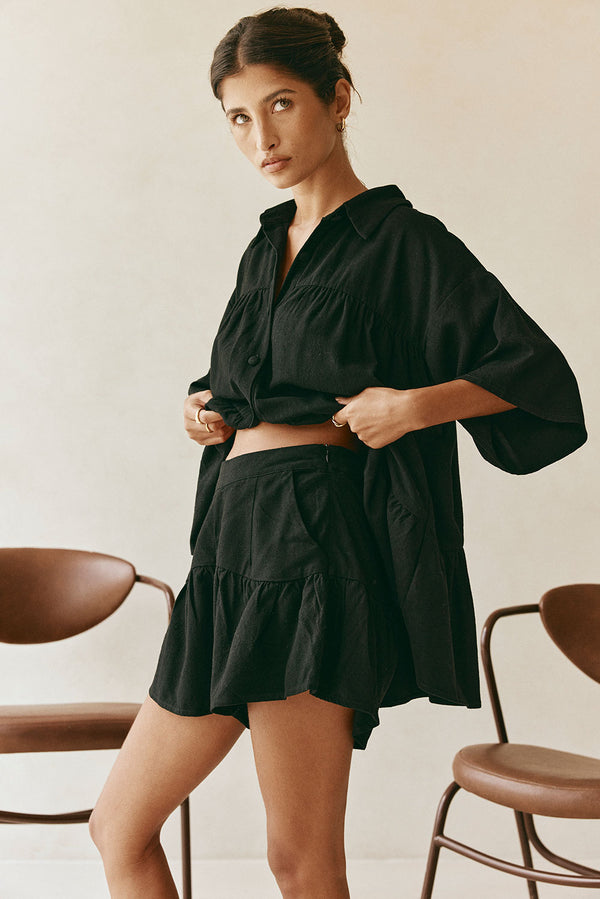 SAMPLE-Luna Shorts - Black