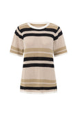 SAMPLE-Quinn Stripe Top - Tan