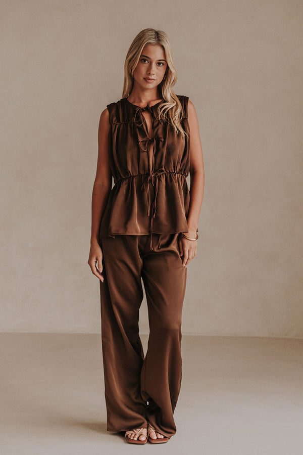 Juliette Top - Chocolate