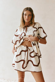 Rayne Skirt - Marbled Mocha