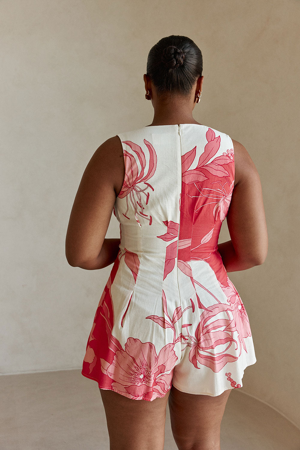 Jade Playsuit  - Flora Sunset