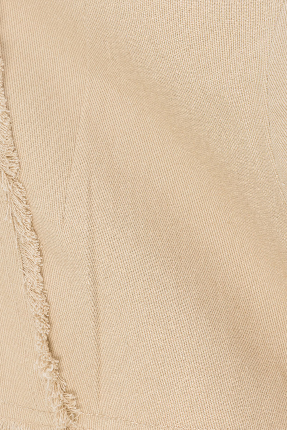 Beige Denim Style Strapless Rihanna Top – SABO