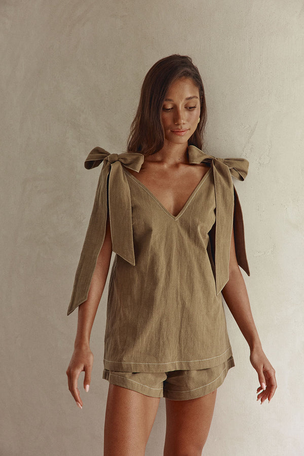 SAMPLE-Elixir Top - Khaki