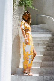 Leonie Wrap Skirt - Ciao Yellow